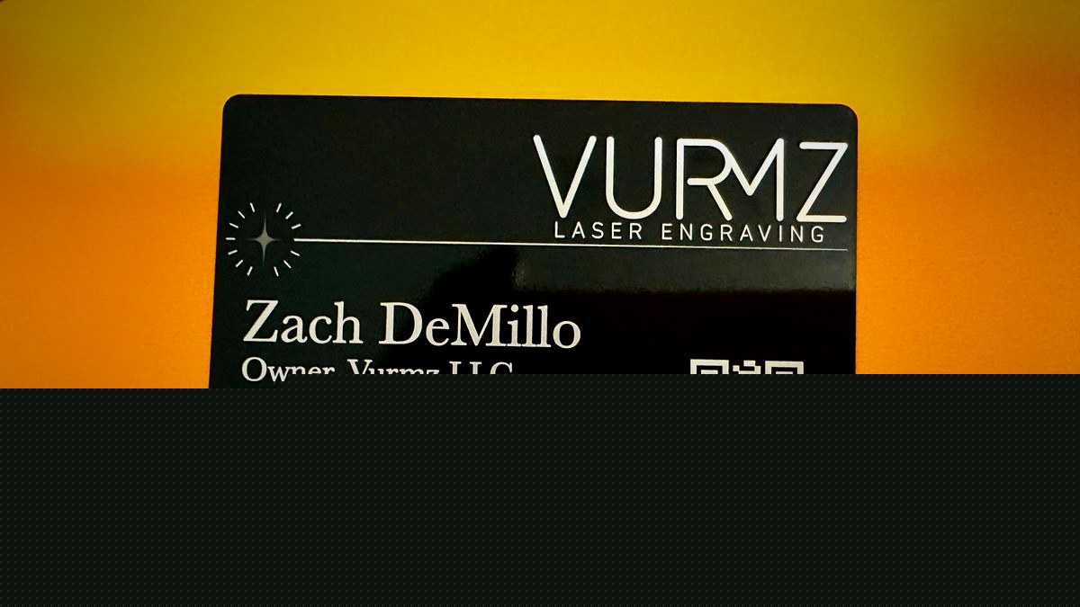 Metal Business Cards example 1